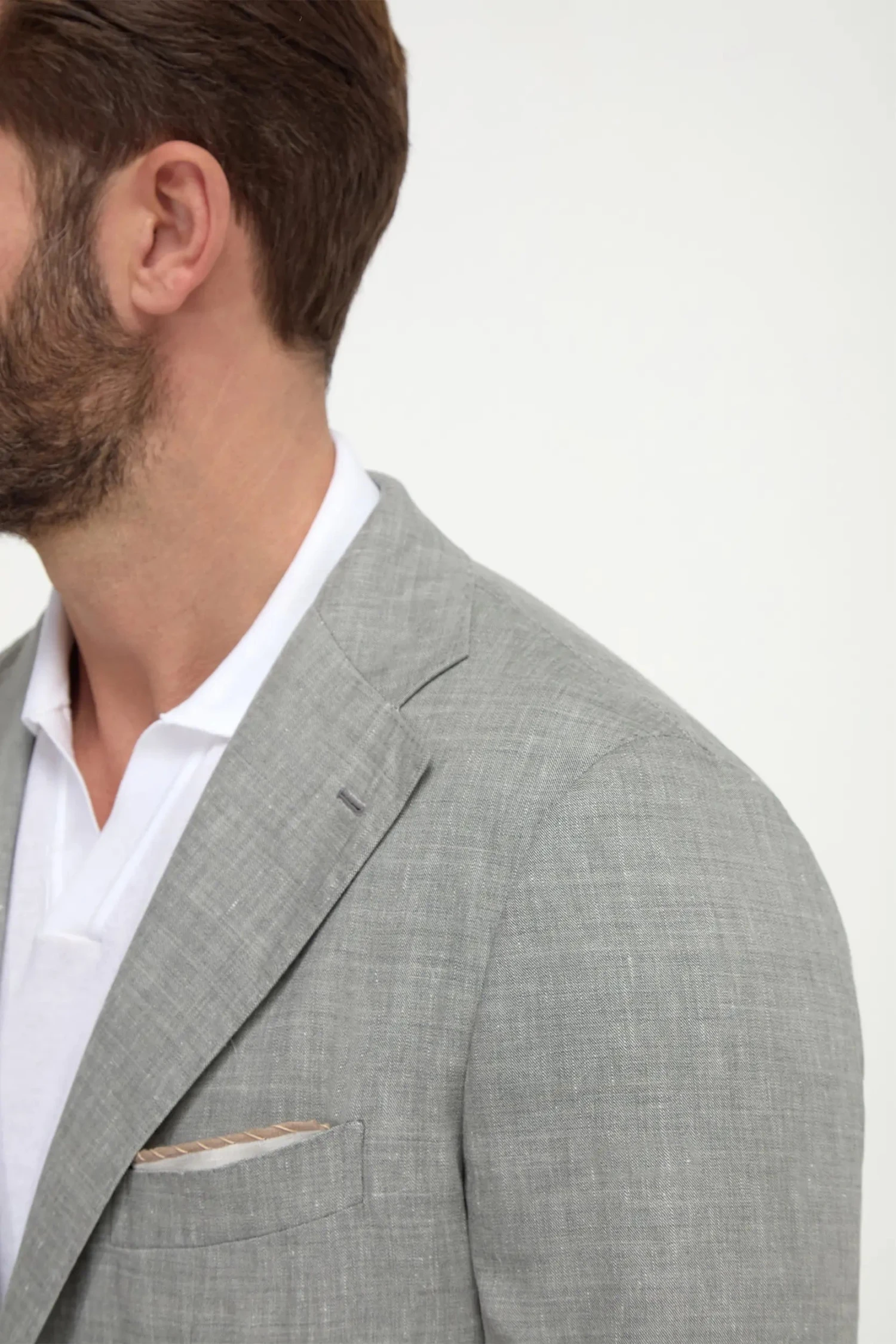 Sage Wool And Linen Jacket - Made In Italy 6 Sage Wool And Linen Jacket - Made In Italy - Image 4