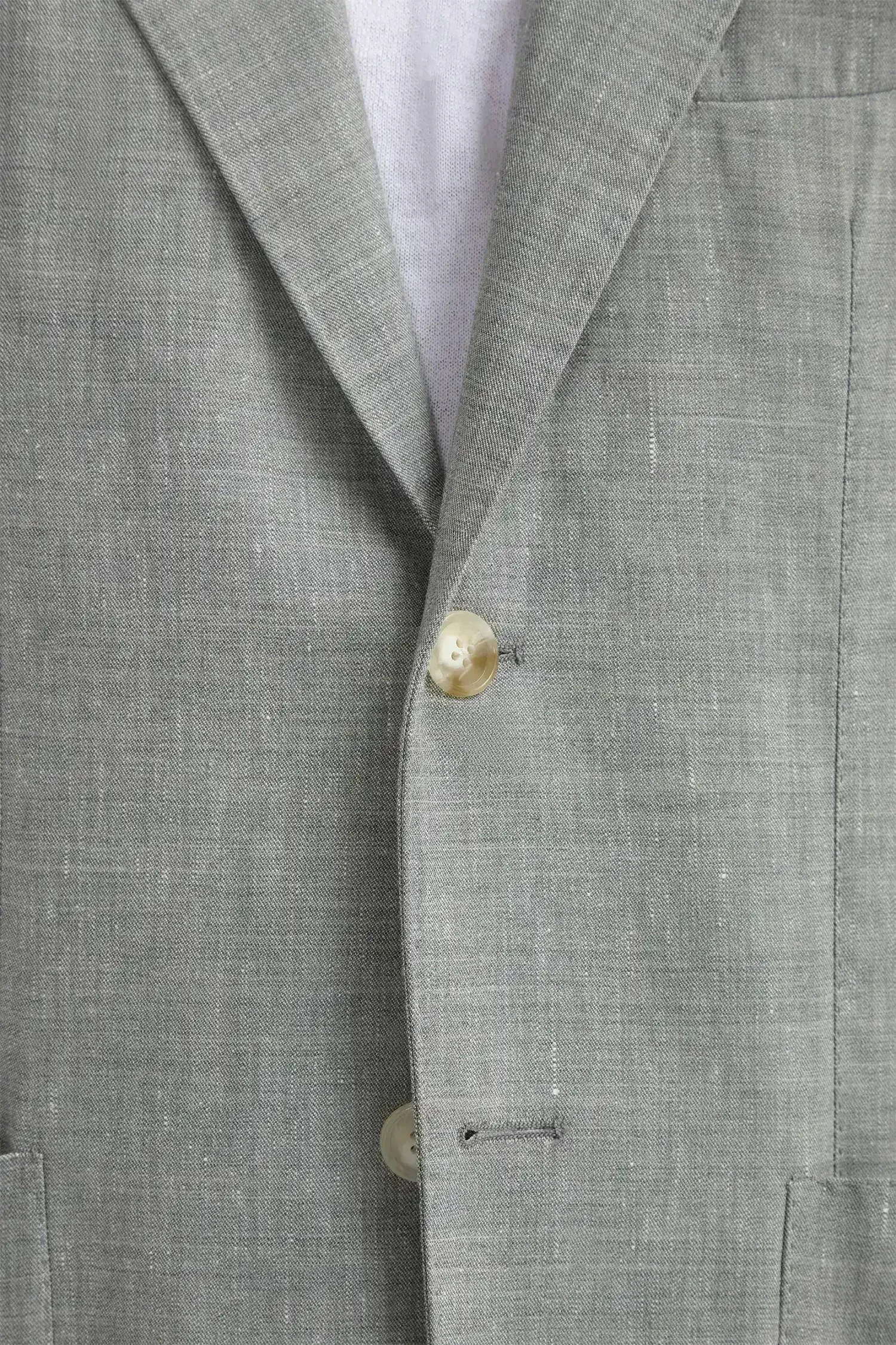 Sage Wool And Linen Jacket - Made In Italy 5 Sage Wool And Linen Jacket - Made In Italy - Image 3