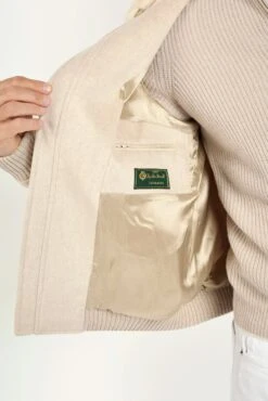 Sand Bomber With Removable Mink Collar – Made In Italy 11 Sand Bomber With Removable Mink Collar – Made In Italy -Pini Parma Clothing Store sand loro piana mink collar bomber 1