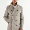 Sand Peacoat - Made In Italy 1 Sand Peacoat - Made In Italy -Pini Parma Clothing Store sand peacoat 5