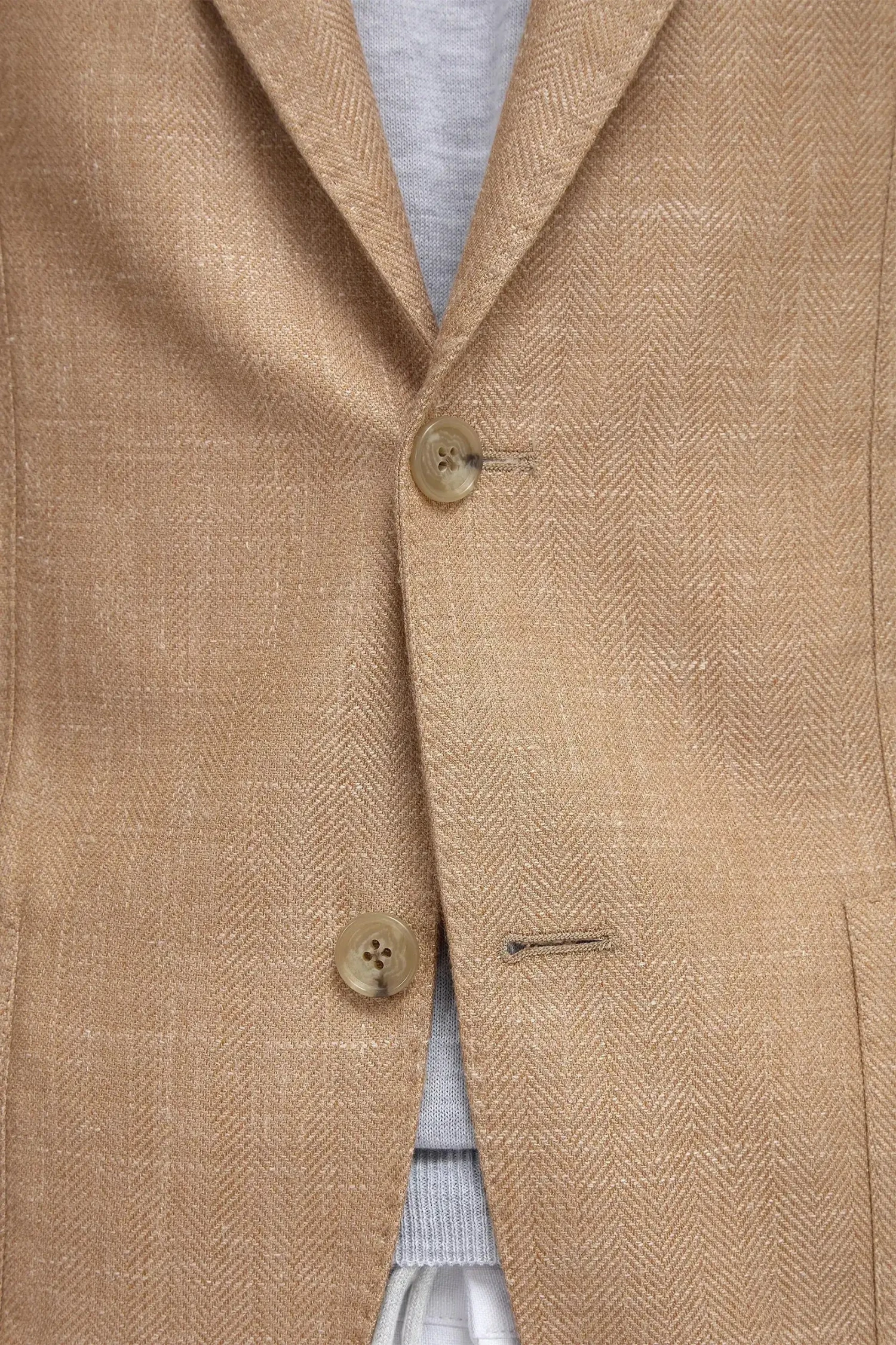 Sandstone Herringbone Jacket - Made In Italy 6 Sandstone Herringbone Jacket - Made In Italy - Image 4