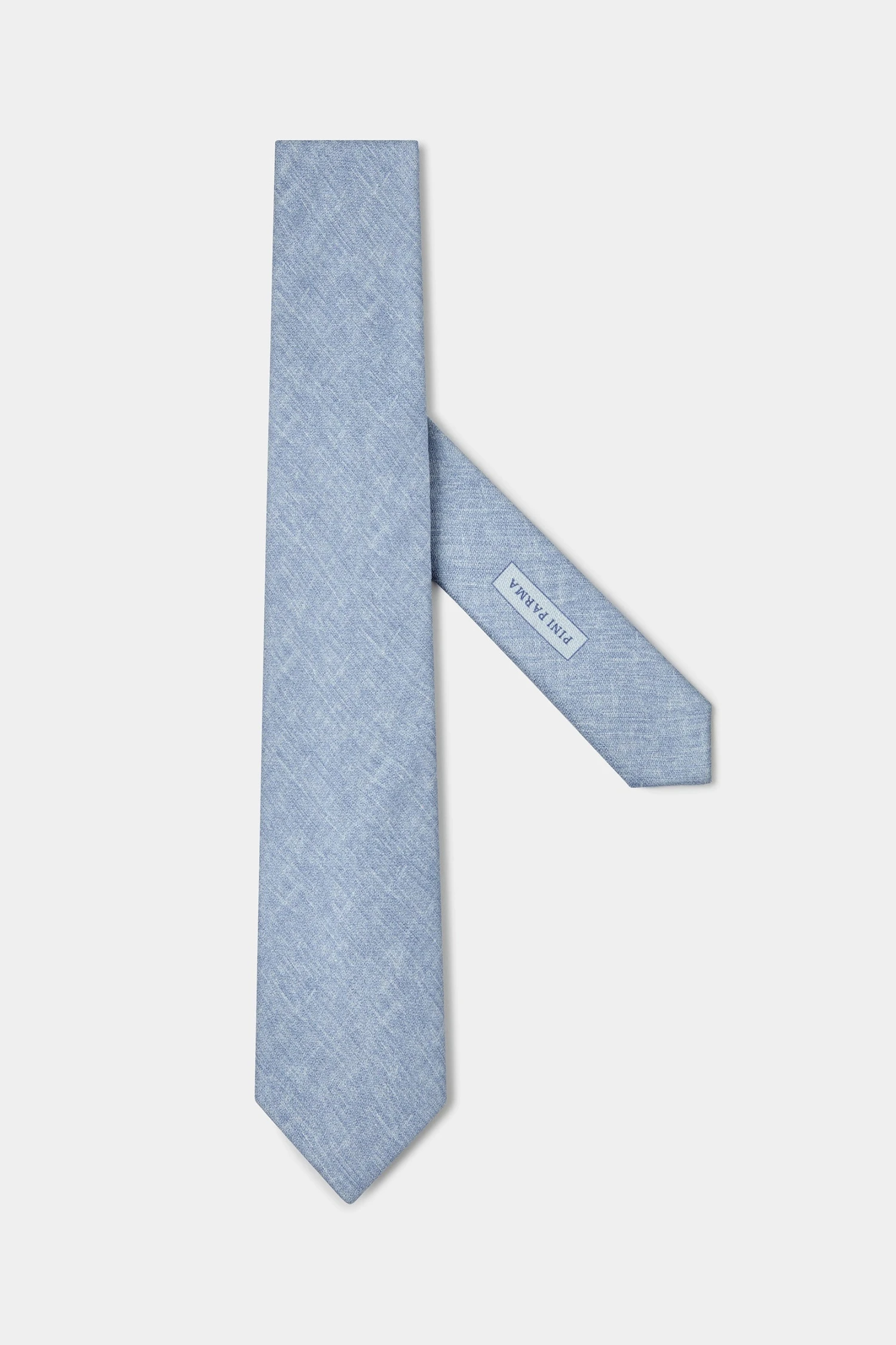 Sky Blue Linen And Silk Tie - Made In Italy 3 Sky Blue Linen And Silk Tie - Made In Italy