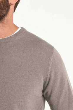 Pini Parma Clothing Store -Pini Parma Clothing Store taupe cashmere crewneck 2
