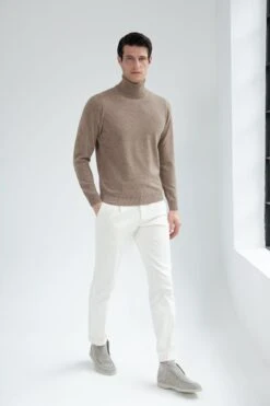 Taupe Cashmere Turtleneck – Made In Italy 11 Taupe Cashmere Turtleneck – Made In Italy -Pini Parma Clothing Store taupe cashmere turtleneck