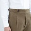 Taupe Cotton Soragna Trousers - Made In Italy 2 Taupe Cotton Soragna Trousers - Made In Italy -Pini Parma Clothing Store taupe cotton soragna trousers