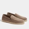 Taupe Suede Espadrilles - Made In Italy -Pini Parma Clothing Store taupe suede espadrilles 1