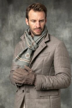 Taupe Suede Gloves - Made In Italy -Pini Parma Clothing Store taupe suede gloves 5