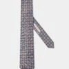 Tobacco Fancy Silk Tie - Made In Italy 2 Tobacco Fancy Silk Tie - Made In Italy -Pini Parma Clothing Store tobacco fancy silk tie 1