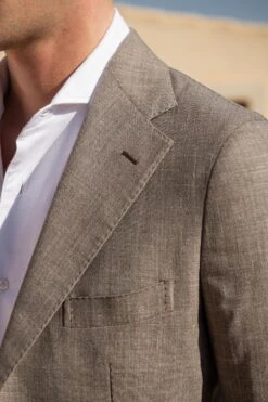 Tobacco Wool Silk And Linen Suit - Made In Italy 10 Tobacco Wool Silk And Linen Suit - Made In Italy -Pini Parma Clothing Store tobacco suit loro piana wool silk linen 2