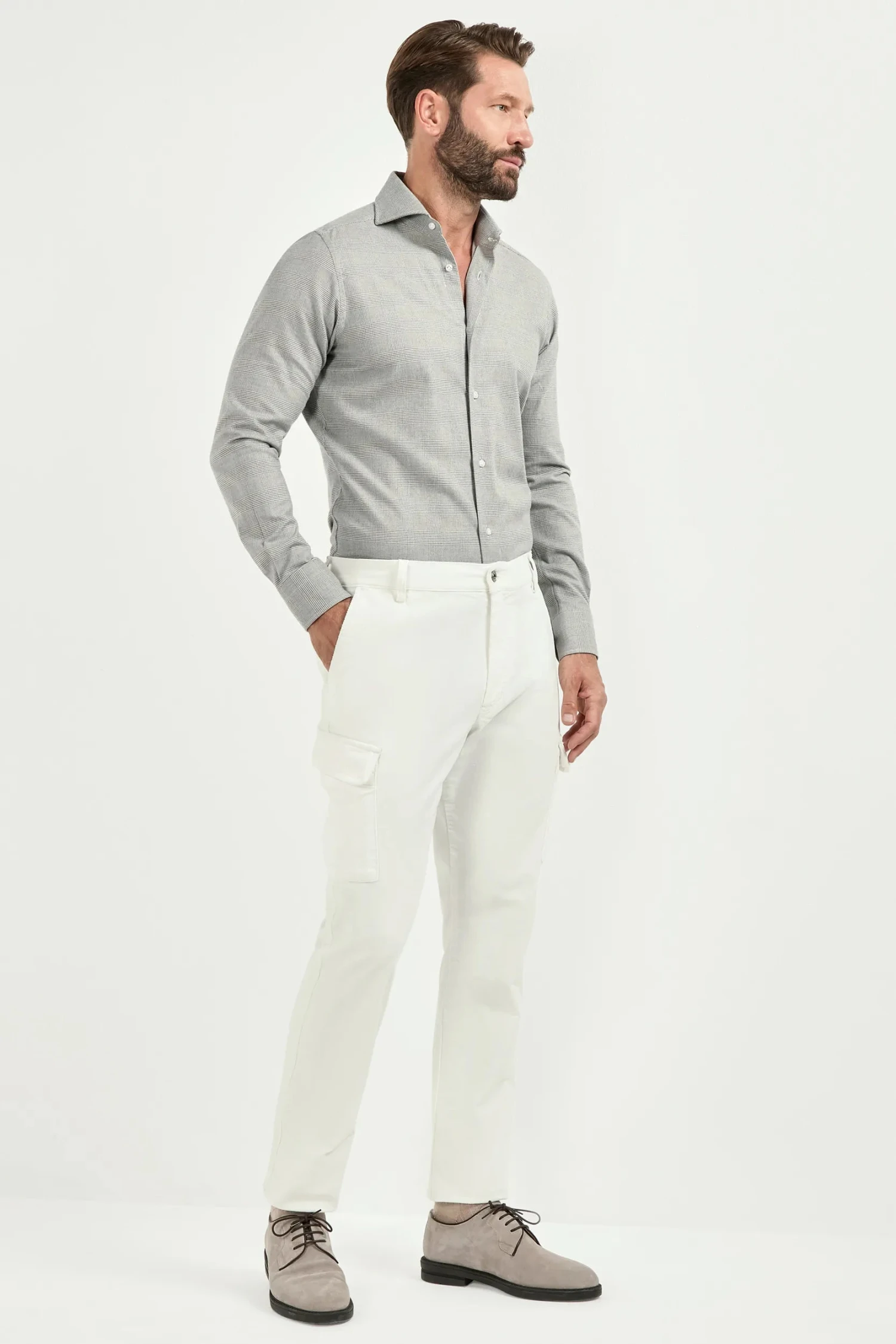 White Cargo Trousers - Made In Italy 6 White Cargo Trousers - Made In Italy - Image 4