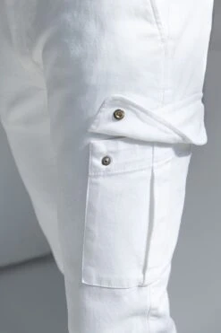 Off-white Stretch Canvas Cargo - Made In Italy 11 Off-white Stretch Canvas Cargo - Made In Italy -Pini Parma Clothing Store white cotton cargo trousers 3 75e7e8a0 7735 4956 bc08 8961c8bcc8a4