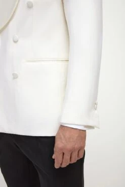 White Double Breasted Tuxedo Jacket - Made In Italy 9 White Double Breasted Tuxedo Jacket - Made In Italy -Pini Parma Clothing Store white double breasted tuxedo jacket 3