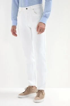 White Jeans - Candiani Cotton - Made In Italy