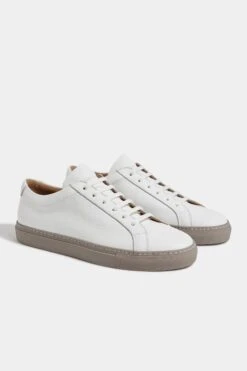 White Leather Sneakers - Made In Italy