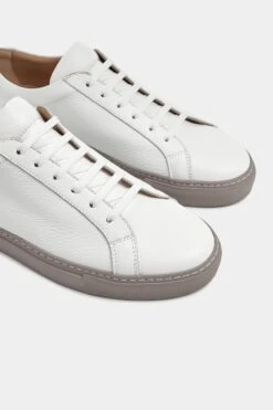 White Leather Sneakers - Made In Italy 11 White Leather Sneakers - Made In Italy -Pini Parma Clothing Store white leather sneakers 5