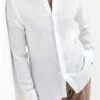 White Linen Shirt - Made In Italy -Pini Parma Clothing Store white linen shirt 3