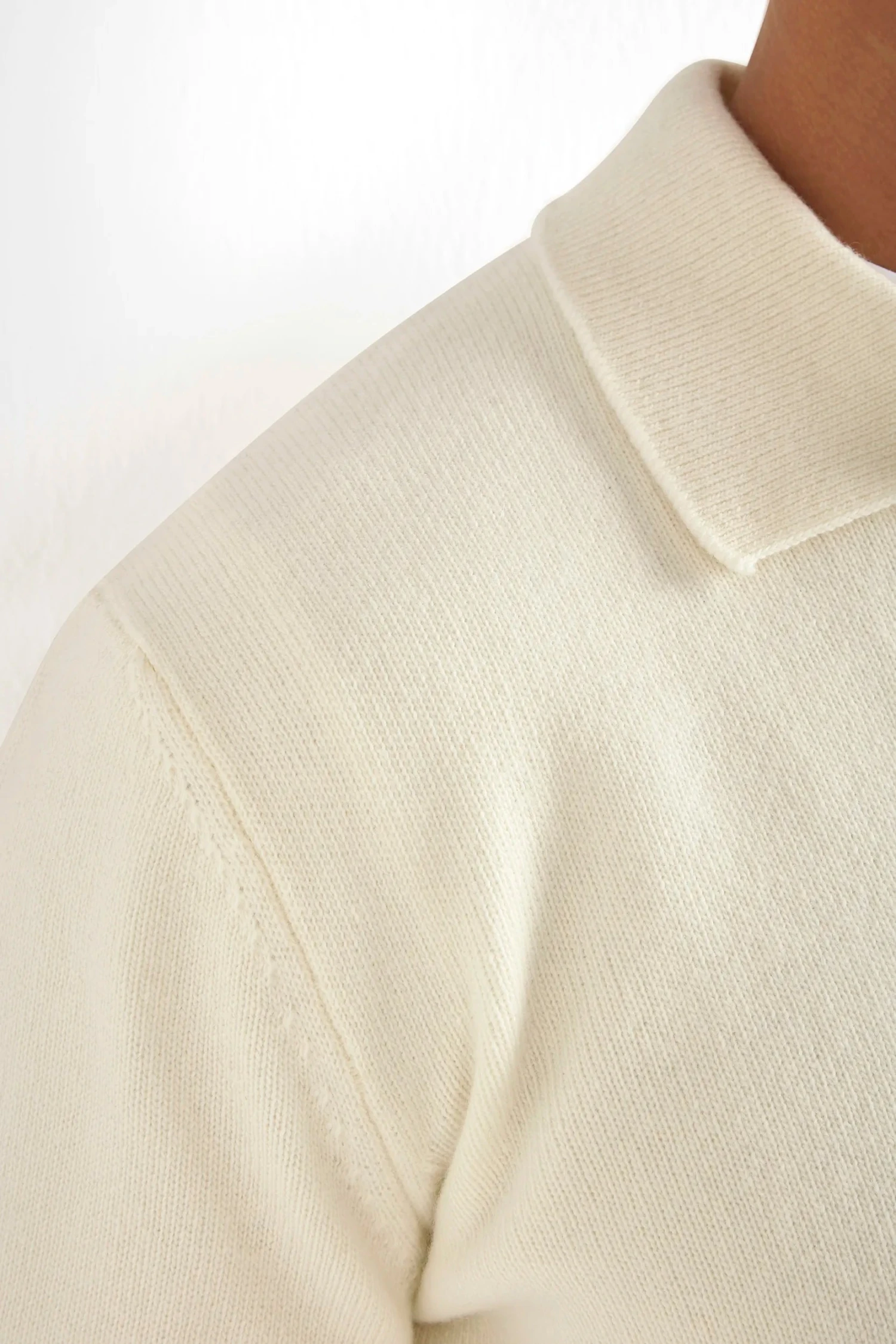 White Wool Polo - Made In Italy 4 White Wool Polo - Made In Italy - Image 2
